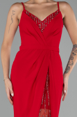Robe de Soirée Longue Rouge ABU4299