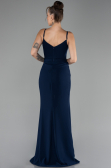 Robe de Soirée Longue Bleu Marine ABU4299