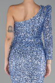 Robe de Soirée Longue Indigo ABU4302