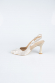 Stiletto Coupe Au Laser Or MJ4102