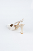Stiletto Coupe Au Laser Or MJ4102