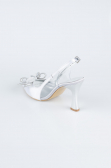 Chaussure de soirée Satin Argent MJS4100