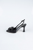 Chaussure de soirée Satin Noir MJS4100