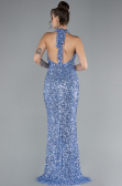Robe Queue de Poisson Longue Squameuse Indigo ABU4306