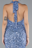 Robe Queue de Poisson Longue Squameuse Indigo ABU4306