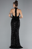 Robe Queue de Poisson Longue Squameuse Noir ABU4306