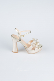 Chaussure Coupe Au Laser Or MJL2331