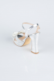 Chaussure Coupe Au Laser Argent MJL2331