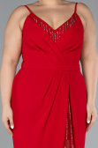 Robe Grande Taille Longue Rouge ABU4300