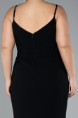 Robe Grande Taille Longue Noir ABU4300