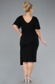 Robe De Invitation Grande Taille Midi Noir ABK2146