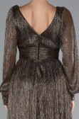 Robe de Soirée Longue Cuivre ABU2905
