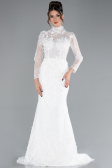 Robes de Mariage Longue Blanc ABU4342