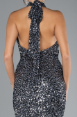 Robe Queue de Poisson Longue Squameuse Anthracite ABU4306