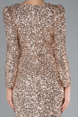 Robe de Soirée Longue Squameuse Or ABU4329