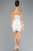 Robe de Fiançaille Courte Blanc ABK2165