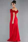 Robe Queue de Poisson Longue Rouge ABU4335