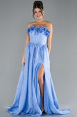 Robe de Soirée Longue Indigo ABU4337