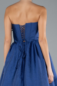 Robe de Soirée Longue Bleu Marine ABU4337