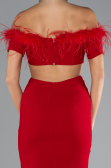 Robe de Soirée Longue Rouge ABU3602