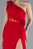 Robe Queue de Poisson Longue Rouge ABU4381