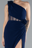 Robe Queue de Poisson Longue Bleu Marine ABU4381