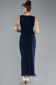 Robe De Soirée Midi Bleu Marine ABK2169