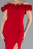 Robe de Soirée Longue Rouge ABU4387