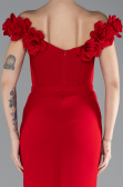 Robe de Soirée Longue Rouge ABU4387
