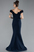 Robe de Soirée Longue Bleu Marine ABU4387