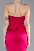 Robe de Cérémonie Mini Satin Fushia ABK2175