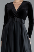 Robe de Soirée Longue Noir ABU1523