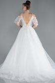 Robe de Mariée Grande Taillev Longue Blanc ABU4451