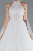 Robe de Mariée Grande Taillev Longue Blanc ABU4488
