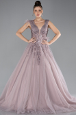 Robe Haute Couture Longue Couleur Rose ABU4433