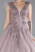 Robe Haute Couture Longue Couleur Rose ABU4433