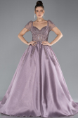 Robe Haute Couture Longue Lavande ABU4449