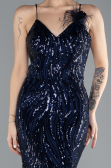 Robe Queue de Poisson Longue Bleu Marine ABU4494