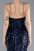 Robe Queue de Poisson Longue Bleu Marine ABU4494