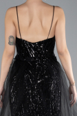 Robe Queue de Poisson Longue Noir ABU4494