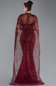 Robe de Soirée Longue Rouge Bordeaux ABU4517