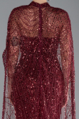 Robe de Soirée Longue Rouge Bordeaux ABU4517