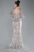 Robe de Soirée Longue Beige ABU4512