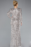 Robe De Fiançailles Grande Taille Squameuse Longue Beige ABU4373