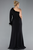Robe Grande Taille Longue Noir ABU3518