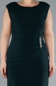 Robe De Fête Grande Taille Midi Émeraude ABK2190