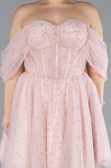 Robe De Mariée Grande Taille Mini Poudre ABK2110