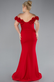Robe De Fiançailles Grande Taille Longue Rouge ABU4388