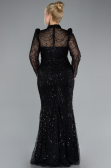 Robe Queue de Poisson Longue Noir ABU4526
