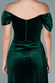 Robe de Soirée Longue Velours Émeraude ABU1990